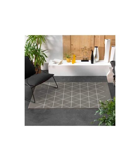 Tapis Tissé Imprimé Yvo 120x170cm Gris