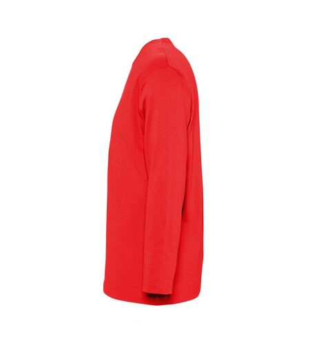 SOLS Mens Monarch Long Sleeve T-Shirt (Red) - UTPC313