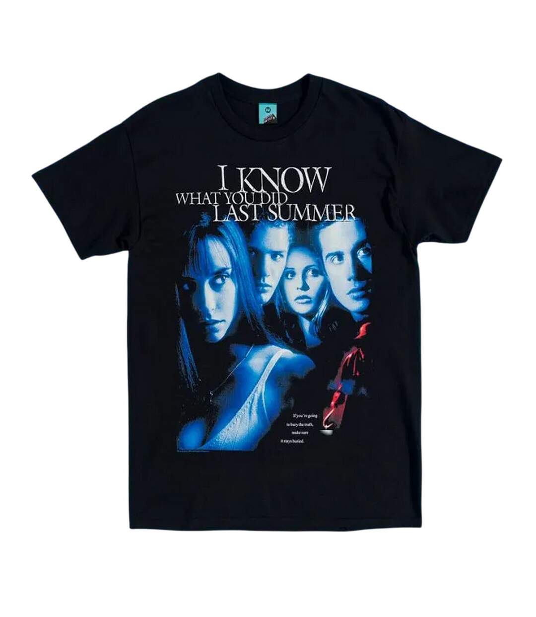 T-shirt Motif/style Poster Du Film Adulte Noir I Know What You Did Last Summer-1