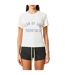 Womens/ladies Logo Triblend Cropped Boxy T-shirt Shell Fear Of God Essentials-1