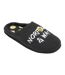 Mens Text Slip-on Mules Black Norfolk & Way-2