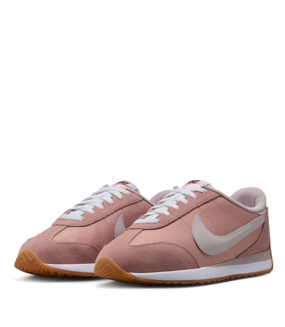Womens/ladies Waffle Debut Suede Wedge Trainers Pink Nike-3