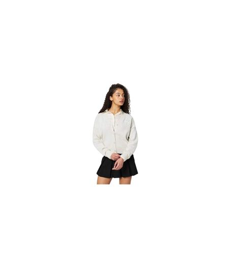Womens/ladies Knitted V Neck Cardigan Light Heather Jack Wills