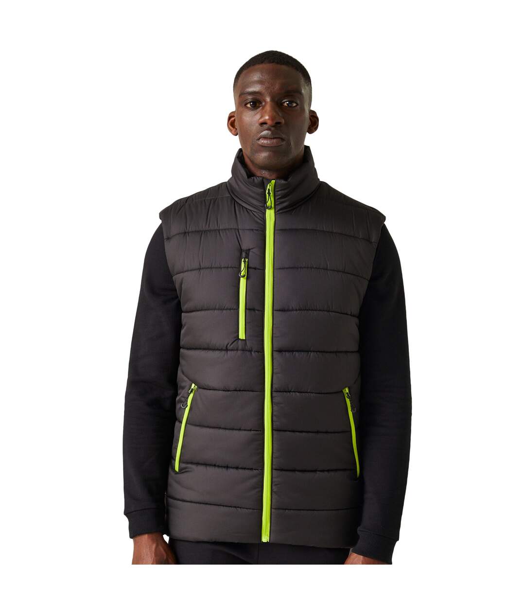 Veste sans manches navigate homme noir / vert citron Regatta Regatta