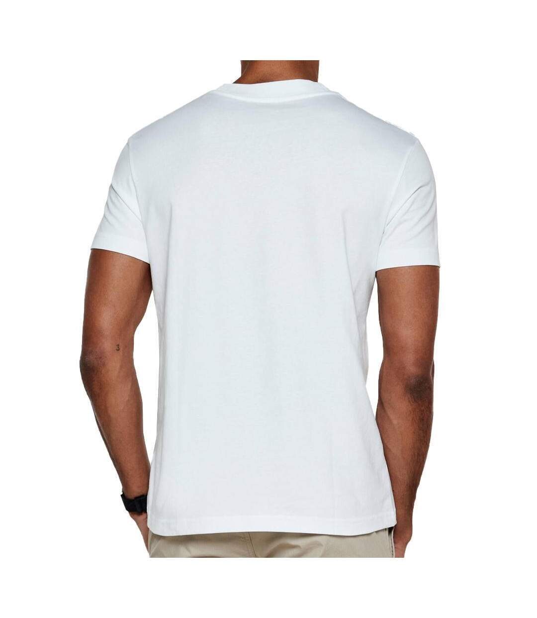 T-shirt blanc homme calvin klein jeans atmosphere - l-2