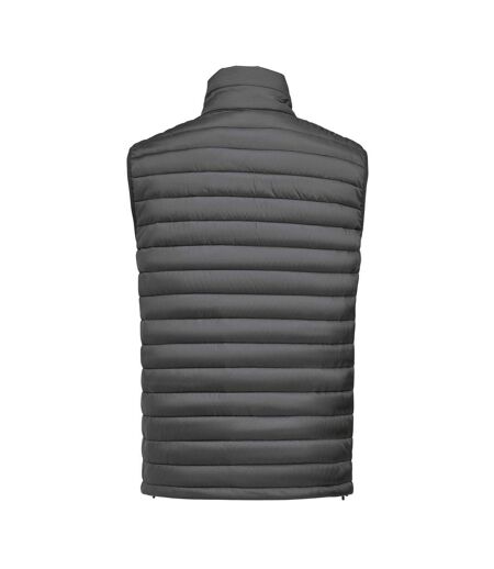 Mens Meadows Gilet Steel Grey James Harvest