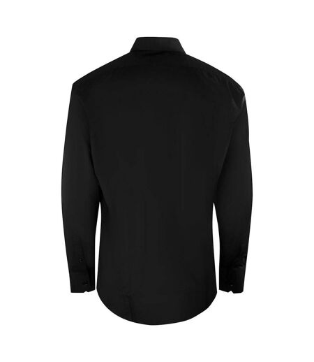 Chemise Manches Longues Motif/style Uni Homme Noir Aquascutum