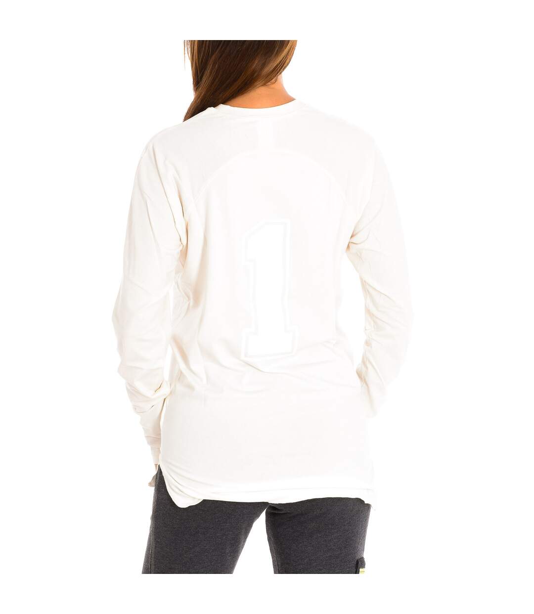 Women's long-sleeved round neck sports sweatshirt Z2T00136