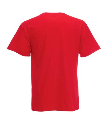 Fruit Of The Loom Mens Valueweight Short Sleeve T-Shirt (Red) - UTBC330
