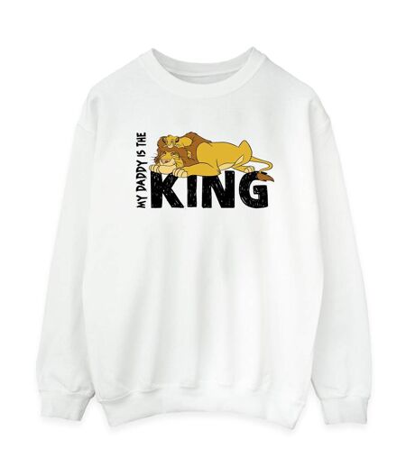 Disney Sweat-shirt Womens/Ladies The Lion King Daddy Is King (Blanc) - UTBI22403