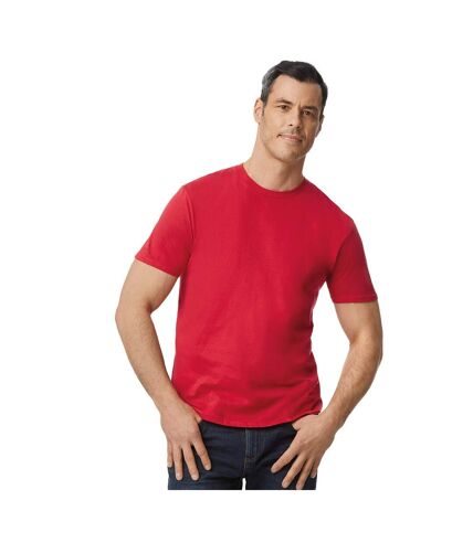 Gildan Unisex Adult Enzyme Washed T-Shirt (True Red)