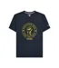 T-shirt Northern Soul Homme Bleu Marine Jaune Or Lambretta-1