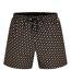 Short De Bain Motif/style Monogramme Homme Noir Boss-1