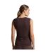 Womens/ladies Crystal Slim Tank Top Brown Levis-4