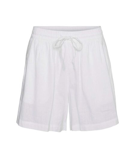 Short Linn Femme Blanc Neige Vero Moda