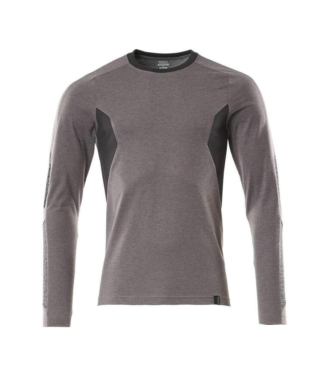 Mens Accelerate Long-sleeved T-shirt Dark Anthracite Black Mascot-1