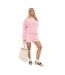 Womens/ladies Embroidered Logo Pullover Hoodie Baby Pink I Saw It First-4