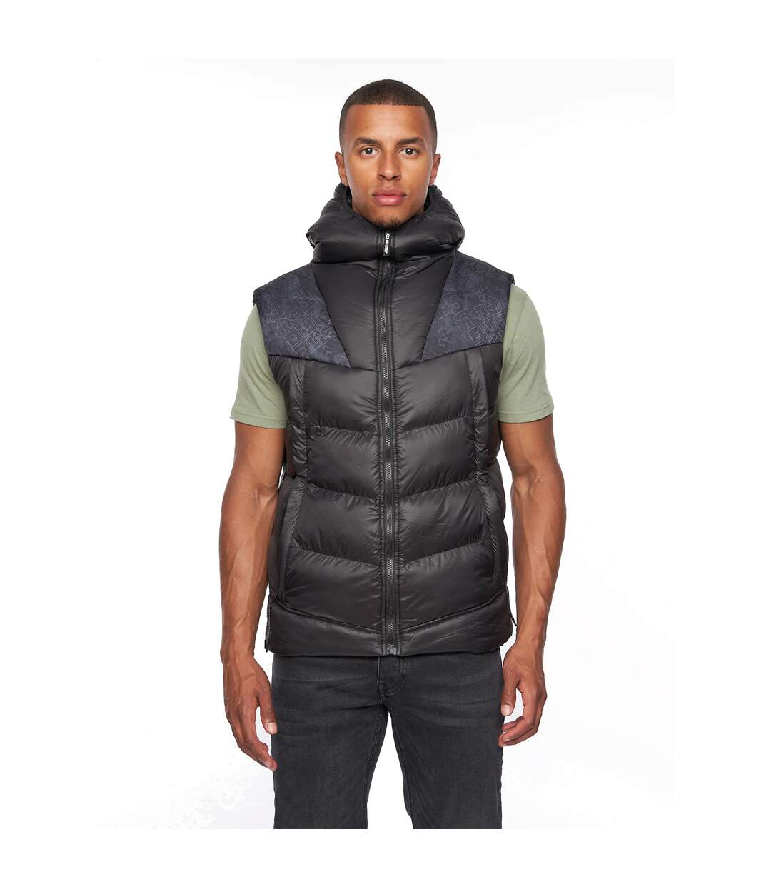 Mens Rierson Hooded Gilet Black Duck And Cover-2