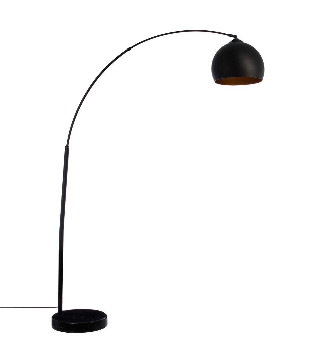 Lampadaire en métal Contempo Chic - H. 175 cm - Noir-1