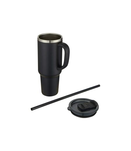 Mug Avec Paille Sydney Taille Unique Noir Uni Generic