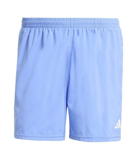 Mens Own The Run Logo Running Shorts Blue Adidas