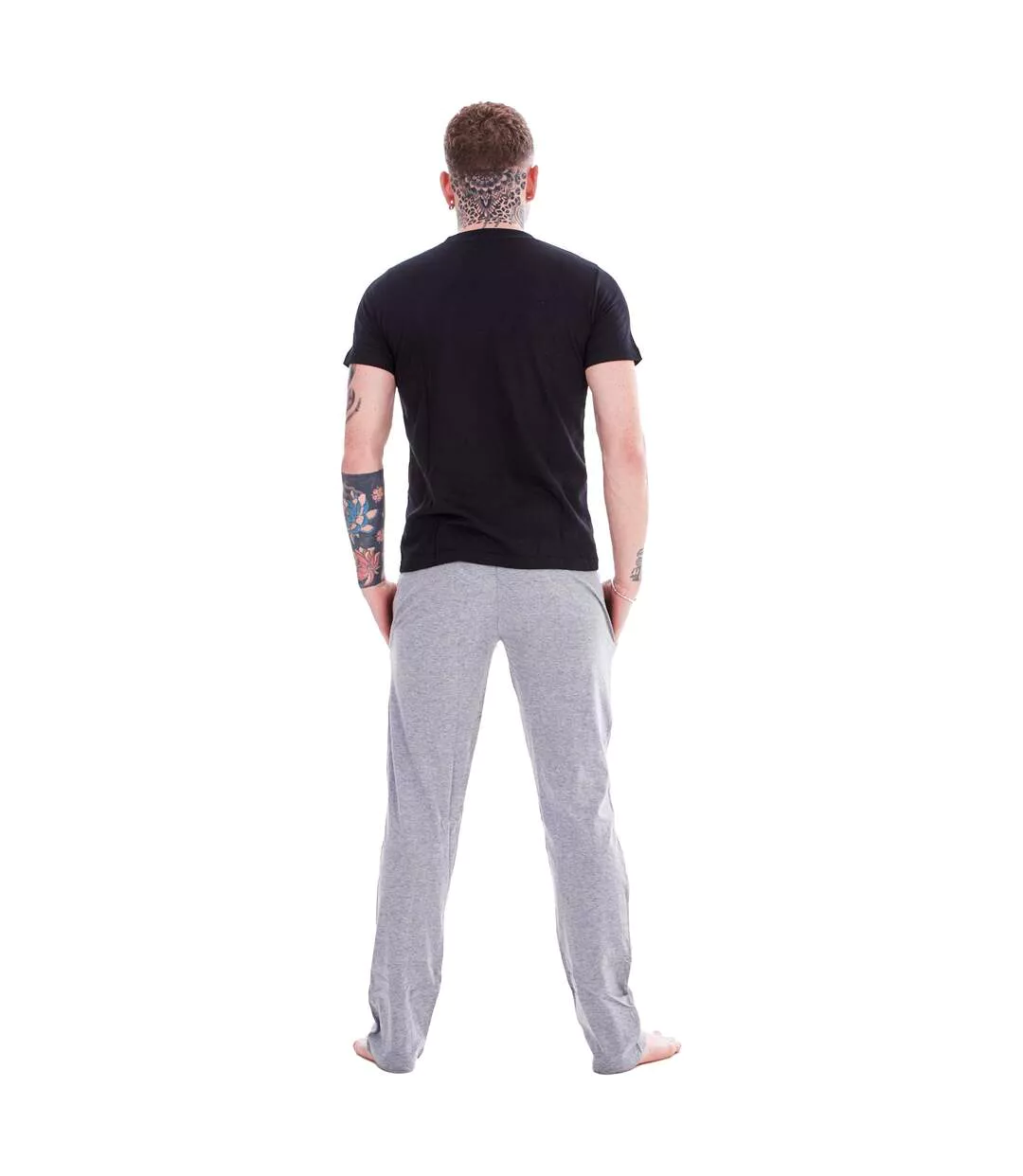 Ensemble De Pyjama Motif/style Fantaisie Homme Noir Gris Norfolk & Way-3
