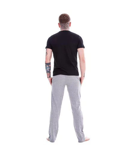 Ensemble De Pyjama Motif/style Fantaisie Homme Noir Gris Norfolk & Way