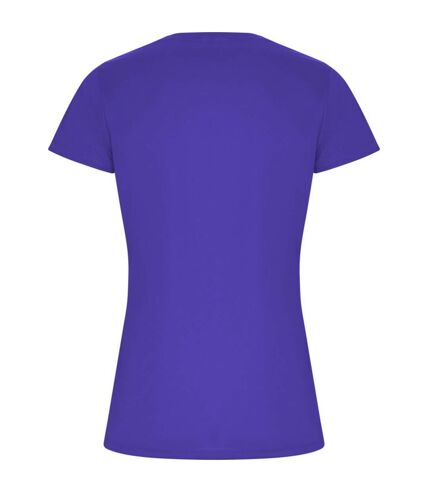 Womens/ladies imola sports t-shirt mauve Roly