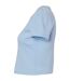 Haut court femme bleu clair uni Bella + Canvas