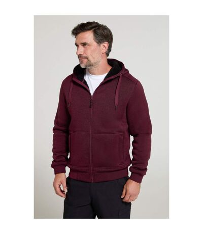 Sweat à capuche nevis homme bordeaux Mountain Warehouse