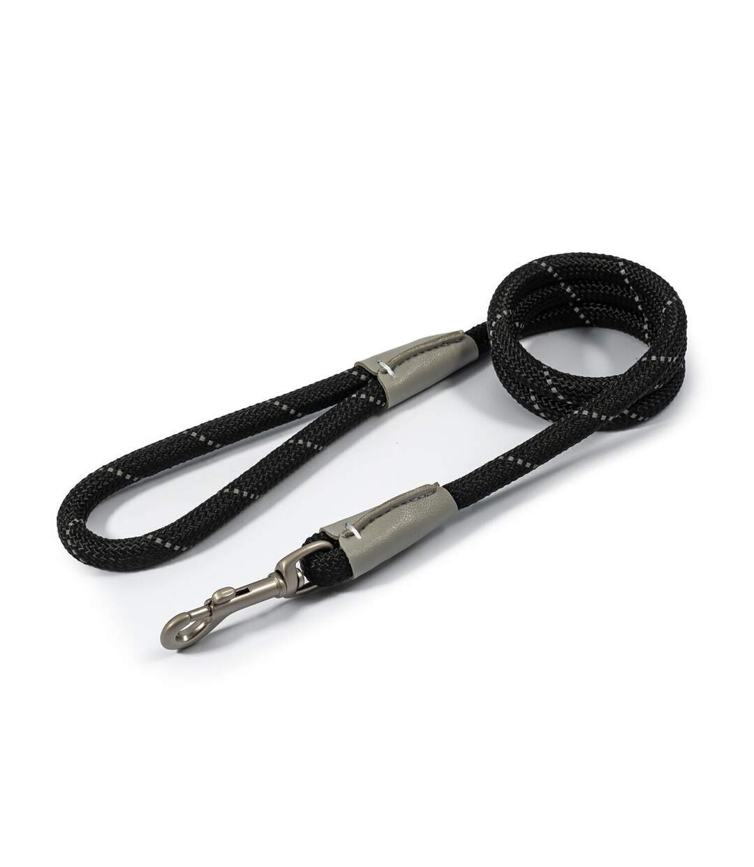 Viva reflective dog slip lead 1.07m x 12mm black Ancol-1