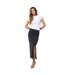 Womens/ladies Knotted Regular Maxi Skirt Obsidian Black Noisy May-1