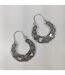 Ethnic Style Retro Hollow Carving Geometric Asian Oxidised Boho Dangle Earring-2