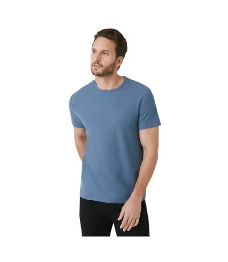 Mens pique crew neck t-shirt light blue Burton