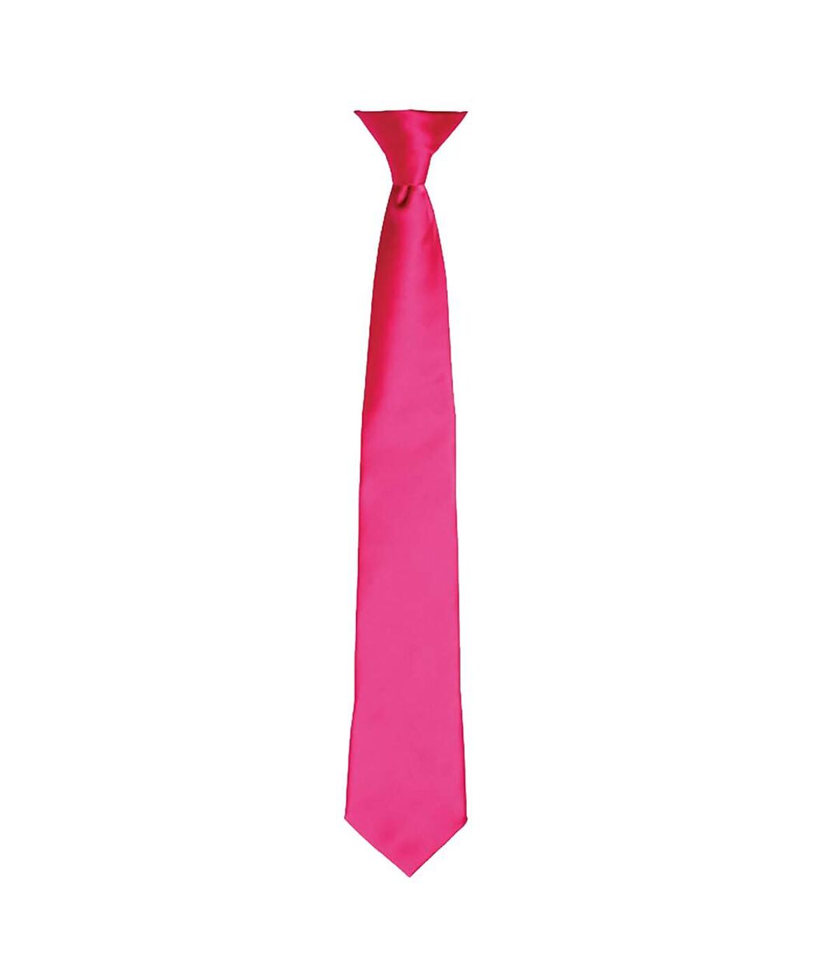 Premier Colours Mens Satin Clip Tie (Pack of 2) (Hot Pink) (One size) - UTRW6940