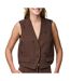 Gilet marron femme pieces pcminni flower-1