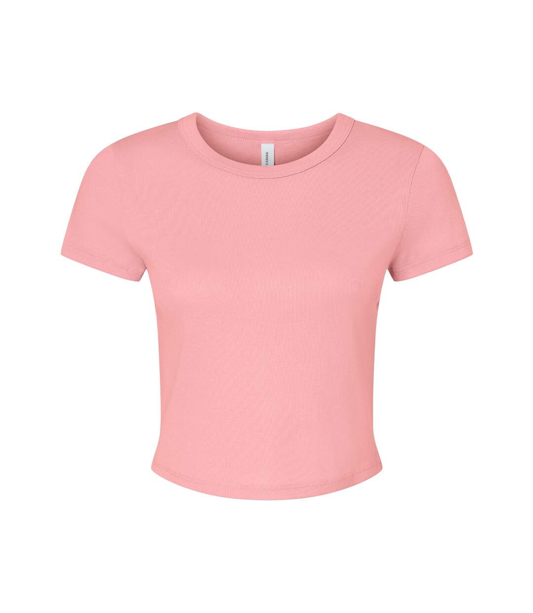 T-shirt court femme rose Bella + Canvas-1