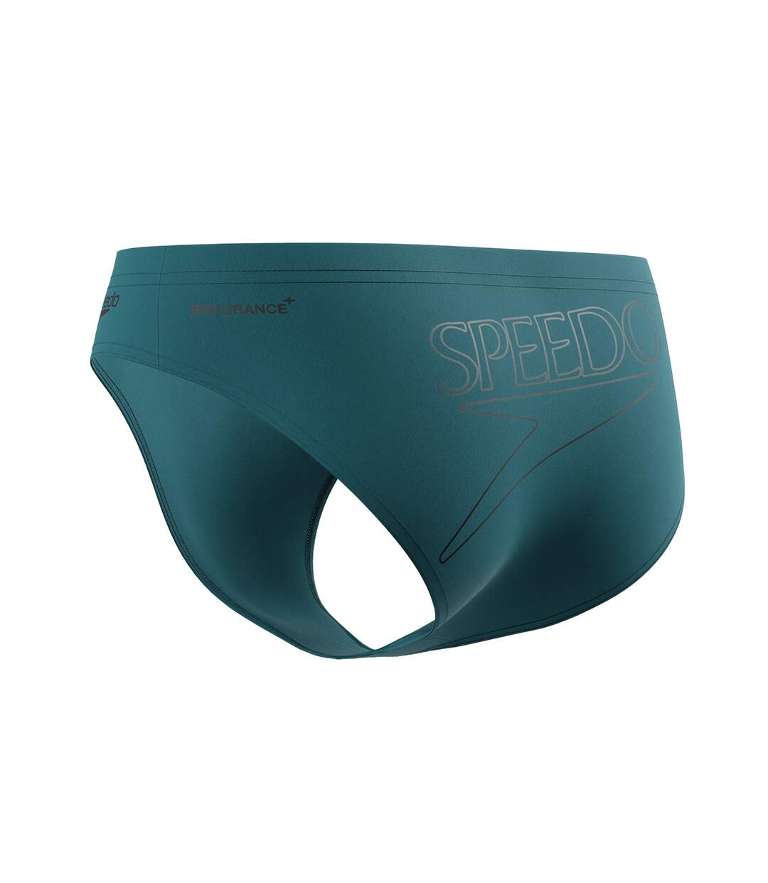 Mens 2.5 Logo Endurance+ Swim Briefs Green Speedo-4