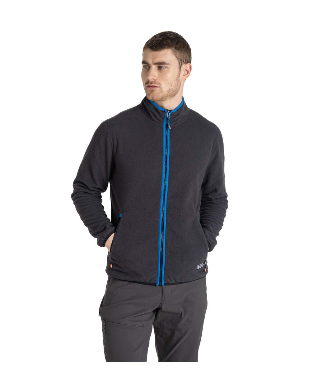 Mens co2 renu technology fleece jacket black pepper Craghoppers-3