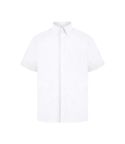 Absolute Apparel Mens Short Sleeved Oxford Shirt (White) - UTAB120