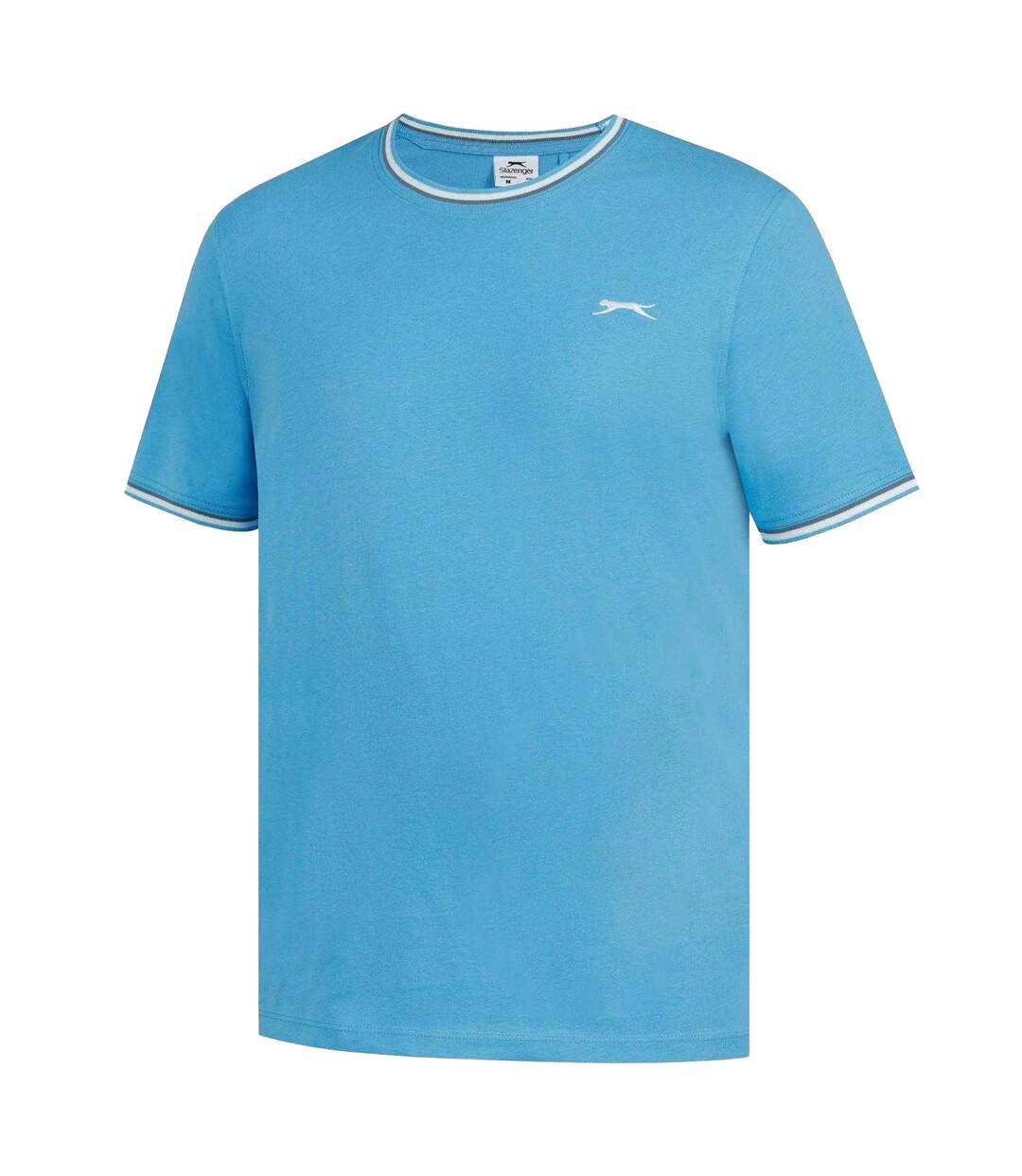 Mens Cotton T-shirt Bright Blue Slazenger-3