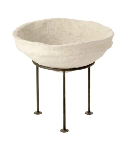 Coupelle Déco sur Pied Chad 47cm Blanc