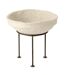 Coupelle Déco sur Pied Chad 47cm Blanc-1