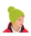Womens/ladies Winter Essentials Pom Pom Beanie Bonnet À Pompon Jaune Fluo Result-1
