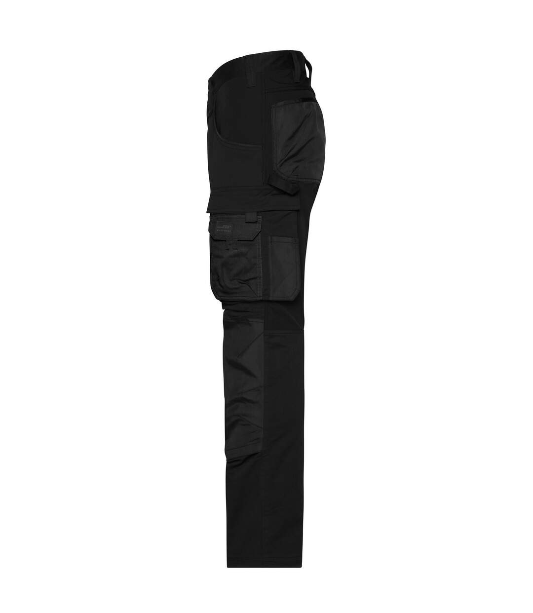 Pantalon De Travail Motif/style Uni Adulte Noir James And Nicholson-3
