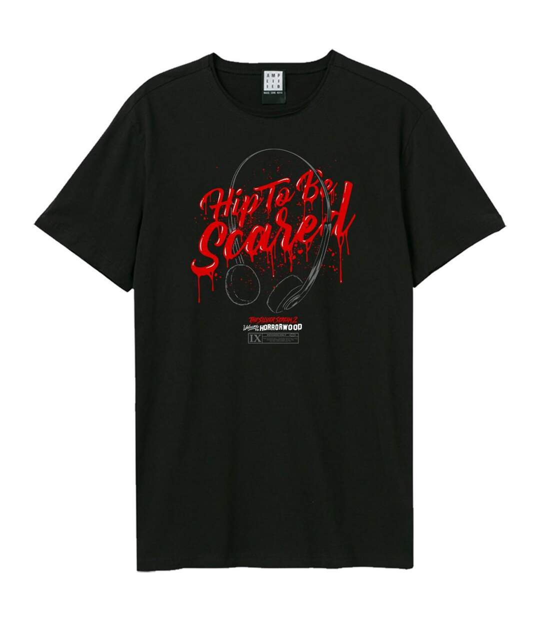 T-shirt Style Ice Nine Kills Hip To Be Scared Adulte Noir Amplified-1