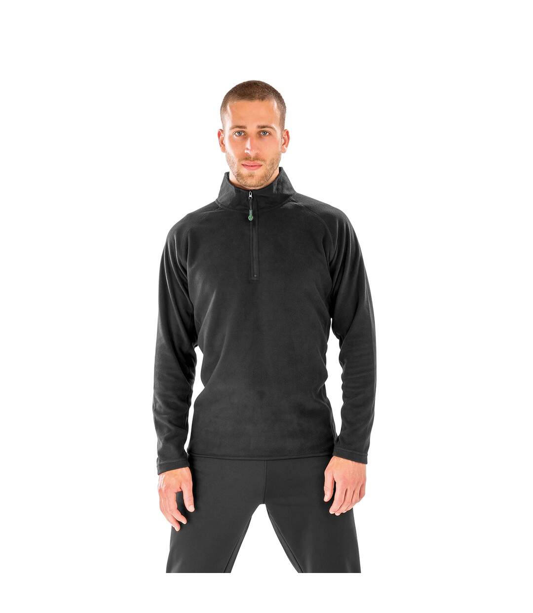 Mens fleece top black Result Genuine Recycled-3