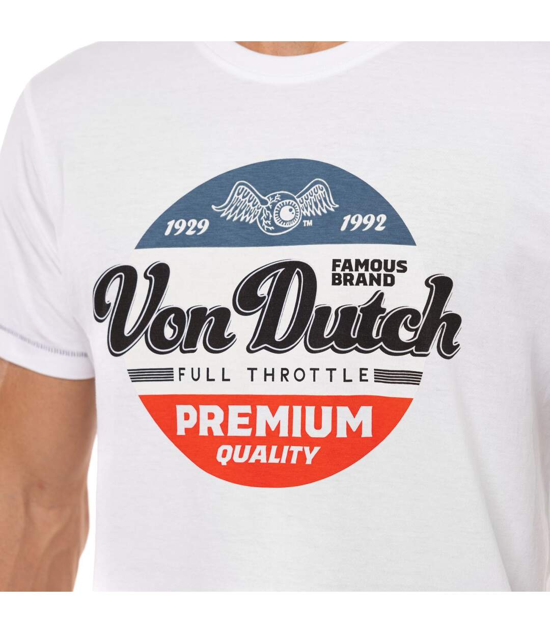 T-shirt homme regular fit col rond en jersey Full Vondutch-2