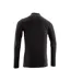 Mens Crossover Long-sleeved Polo Shirt Deep Black Mascot-2
