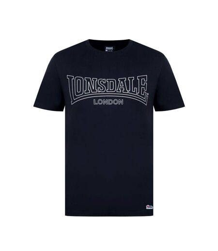 Mens Geometric Logo T-shirt Black Lonsdale